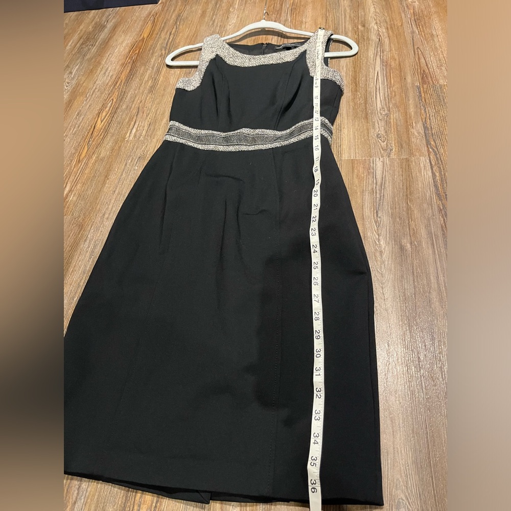 WHITE HOUSE BLACK MARKET MIDI BLACK DRESS - Picture 9 of 9